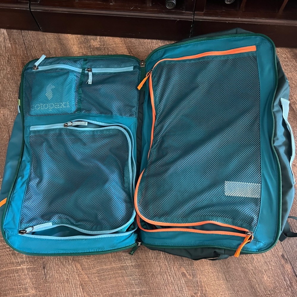 Cotopaxi 35L Teal and Orange Travel Bag
